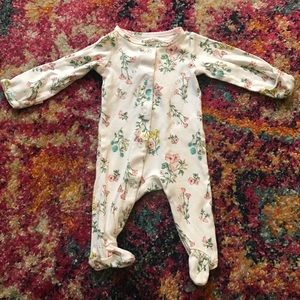 Footie pajama for baby girl